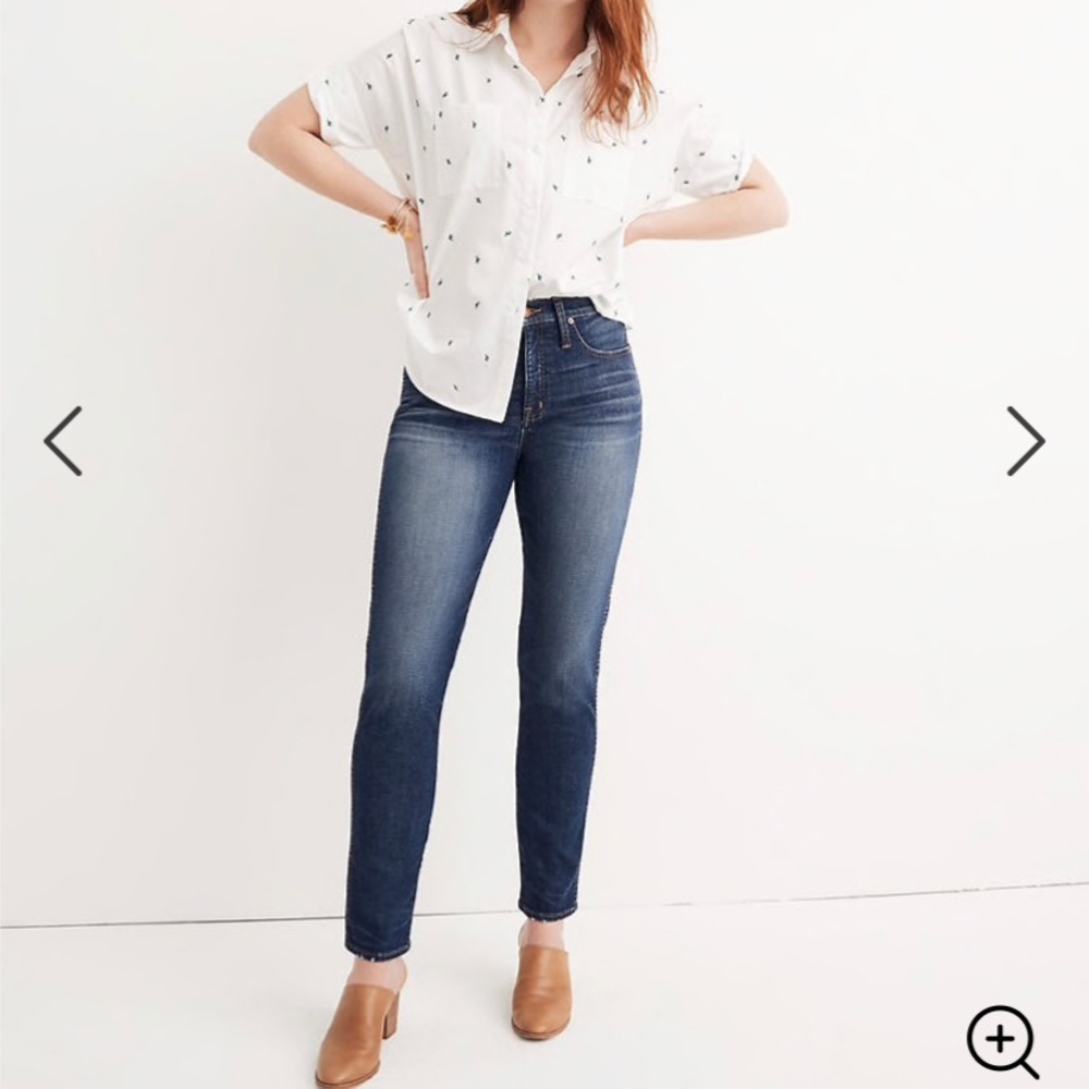 Madewell slim straight jeans